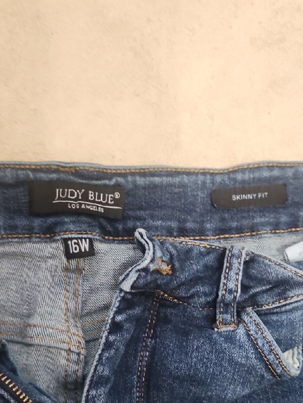 Judy Blue Dark Blue Skinny Jeans - Picture 2 of 3